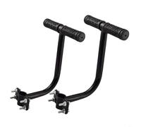 1x Bicycle Children Safety Armrest Rear Seat Handle for Ebike MTB Non-Slip Rubber Pad Secure Handrail Saddle Chair Accessory Black 254-318mm(M)