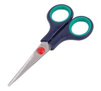 1x Black 14cm Stainless Steel Scissors - Multi-Purpose Home Office Kitchen Paper Cutting Craft Sewing Shears Set - by Ashley