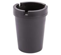 1x Black 7.5cm Polypropylene Cupholder Ashtray - Portable Car Cup Holder Accessories Smokeless Cigarette Ash Tray Bucket - By Ashley
