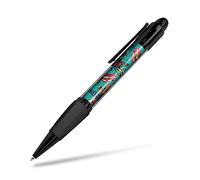 1x Black Ballpoint Pen (Photo Insert) - Death's Head Hawkmoth Moth Horror - Soft Feel Finger Grip #52805