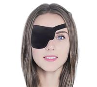 1x Black Single Eyepatch Blindfold Adult Child Strabismic Amblyopia Protector Eye Mask Adjustable Sleeping Eyeshade Pirate Props(Right)