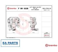 1x Brake Caliper for IVECO DAILY BREMBO F BR 022B