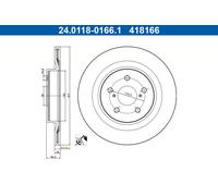 1X Brake disc ATE 24.0118-0166.1 for SUZUKI ACROSS (A5Z_) 2.5 2020-