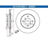 ATE 24.0120-0263.1 Brake disc