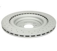 2x Brake disc perforated/vented 24.0122-0297.1 ATE for MERCEDES-BENZ M-CLASS