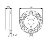 BOSCH 0 986 479 U00 Brake disc