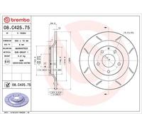 1X Brake disc BREMBO 08.C425.75 for MAZDA CX-5 (KF) 2.2 2017-2018