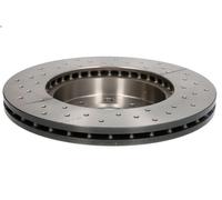 2x Brake disc perforated/vented 09.5509.1X BREMBO for ROVER HONDA LOTUS MG