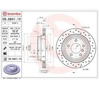 BREMBO 09.6841.1X Brake disc