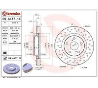 Brake disc BREMBO 09.A417.1X for LEXUS ES (_V6_) 3.5 2012-2018