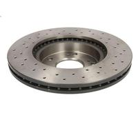 2x Brake disc perforated/vented 09.A455.1X BREMBO for HONDA STREAM FR-V