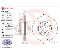 Brembo 09.B337.21 Prime Brake Disc