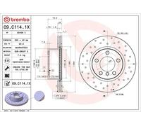 1X Brake disc BREMBO 09.C114.1X for BMW 1 (F20) 2 2011-2015