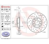 BREMBO 09.C133.1X Brake disc