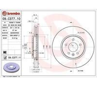 Brembo Brake Disc 09.C377.11 Vented UV-Coated Front Axle for Opel/Vauxhall