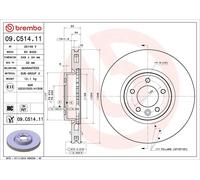 1X Brake disc BREMBO 09.C514.11 for LAND ROVER RANGE ROVER IV (L405) 3 2012-2016