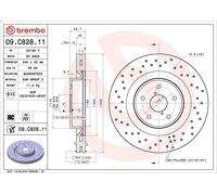 Brembo Prime Line UV Coated Vented Brake Disc - Drilled 09.C828.11 Fits Subaru