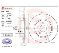 2x Brake disc internally vented 09.C929.11 BREMBO for NISSAN RENAULT