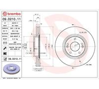 2x Brake Discs Pair Vented fits KIA PRO CEED JD 1.6D Front 15 to 18 D4FB 300mm