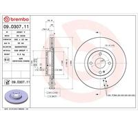 Brembo Brake Discs 09.D307.11 – Front Vented 280mm – Pair