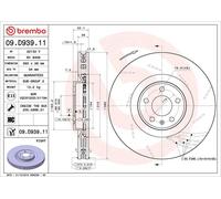 Brake Disc Single Vented fits PORSCHE MACAN 95B 3.6 Front Right 2014 on 360mm