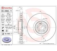 Brembo Brake Disc 09.D982.11 - Single Vented Front 375mm for Mercedes GLE/GLS