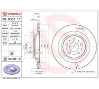 1X Brake disc BREMBO 9.N361.11