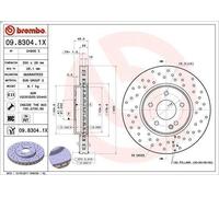 BREMBO Brake disc perforated/vented 09.8304.1X Brake rotor,Brake discs MERCEDES-BENZ,CHRYSLER,C-Klasse Limousine (W203),C-Klasse T-modell (S203)