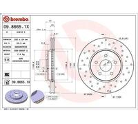 1X Brake disc BREMBO 9.8665.1X for FORD MONDEO III (B5Y) 2 2000-2007