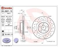 1X Brake disc BREMBO 9.A921.1X for SUBARU XV (_GP_) 2 2012-2017