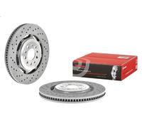 Brembo Brake Disc Front 09.C505.33 - Drilled Vented Dual-Cast - Fits Alfa Romeo Stelvio 2.9 Q4