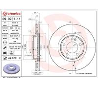 Brembo Brake Disc 09.D761.11 Front Internally Vented 355mm for G-Class (W463) 2.9 2019-2022 1X