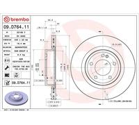 Brake disc BREMBO 09.D764.11 for G-CLASS 2.9 2019-2022