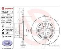 1X Brake disc BREMBO 9.D984.11 for MERCEDES-BENZ GLE (V167) 2 2018-2023