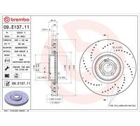 BREMBO 09.E137.11 Brake Disc Front Internally Vented Fits Mercedes-Benz GLE GLS