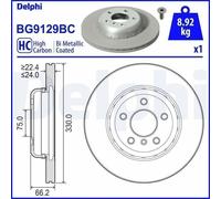 1X Brake disc DELPHI BG9129BC for BMW 5 (F10) 2 2010-2014