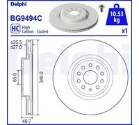 1X Brake disc DELPHI BG9494C
