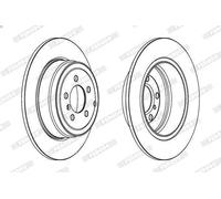 1X Brake disc FERODO DDF1518C-1 for LAND ROVER DISCOVERY I (LJ) 4 1993-1998