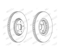 1X Brake disc FERODO DDF2498RC-1 for LEXUS GS (_S19_) 3.5 2006-2011