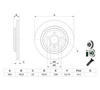 BOSCH 0 986 479 E85 Brake disc