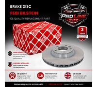 Febi Bilstein Brake Disc Single Vented - Front Left 350mm - fits VW Touareg 7L 6.0 (04-10)