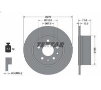 1X Brake disc TEXTAR 92032600 for MERCEDES-BENZ /8 (W115) 3 1974-1976