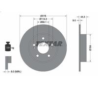 TEXTAR 92113103 Brake disc