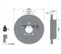 TEXTAR 92141703 Brake disc