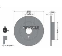 TEXTAR 92155503 Brake disc