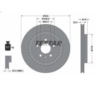 Textar 92168305 Brake Disc