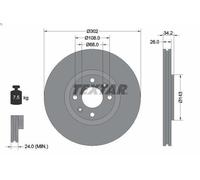 TEXTAR 92168503 Brake disc