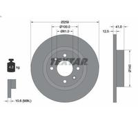 Textar 92175103 Brake Disc