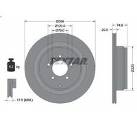 TEXTAR 92175503 Brake disc