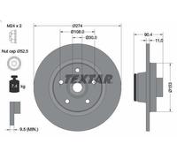 TEXTAR 92196203 Brake disc